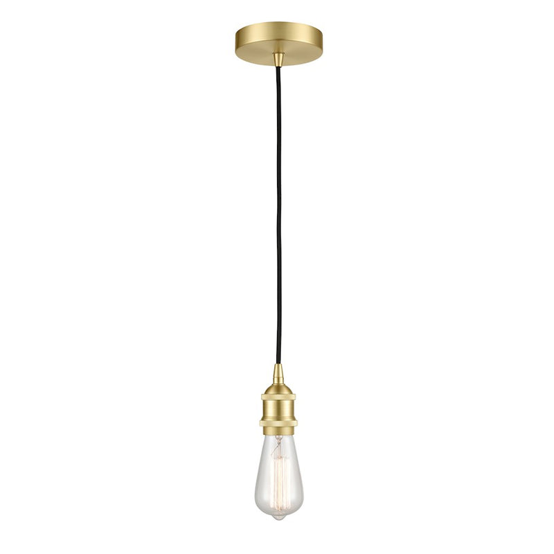 Innovations Lighting Edison Edison 1 Light Mini Pendant, Satin Brass