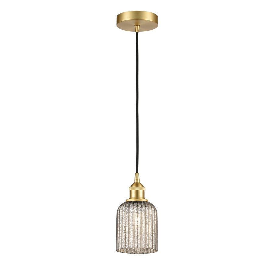 Innovations Edison Bridal Veil 1Lt 5" Cord Mini Pend, GD/MC - 616-1P-SG-G559-5ME