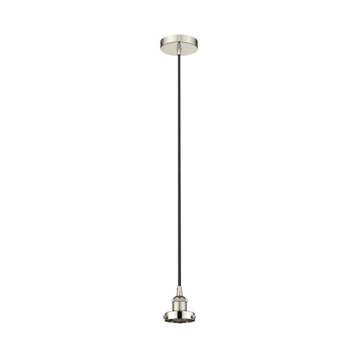 Innovations Lighting Edison 1-Light Mini Pendant | Industrial Polished Nickel Steel and Cast Brass | Kitchen Island & Dining Room | Model 616-1PH-PN