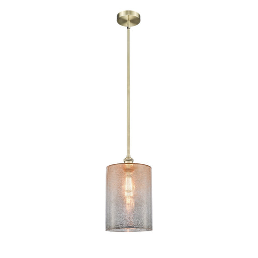 Innovations Cobbleskill 9in 1-Light Mini Pendant | Industrial Antique Brass and Mercury Glass | Kitchen Island & Dining Room | 9 | Model 616-1S-AB-G116-L