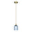 Innovations Edison Bridal Veil 1Lt 5" Stem Mini Pend, AB/BL - 616-1S-AB-G559-5BL