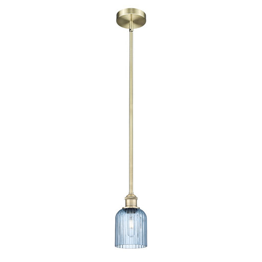 Innovations Edison Bridal Veil 1Lt 5" Stem Mini Pend, AB/BL - 616-1S-AB-G559-5BL