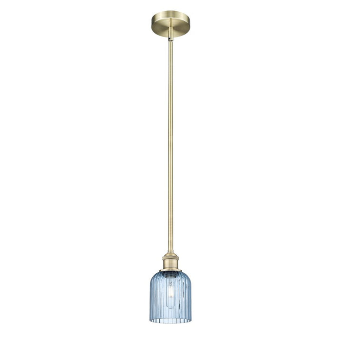 Innovations Edison Bridal Veil 1Lt 5" Stem Mini Pend, AB/BL - 616-1S-AB-G559-5BL