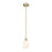 Innovations Edison Bridal Veil 5" Stem Mini Pend, AB/GW - 616-1S-AB-G559-5GWH