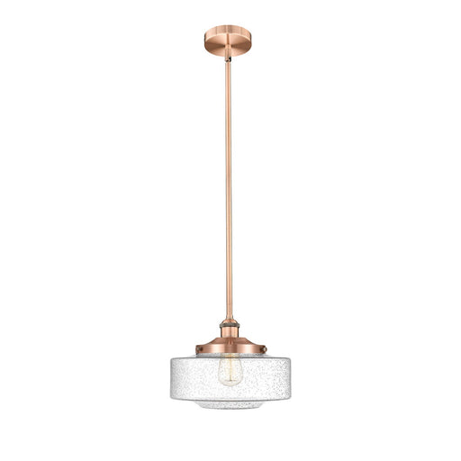 Innovations Bridgeton 12in 1-Light Mini Pendant | Traditional Antique Copper Steel and Seedy Glass | Kitchen Island & Dining | Model 616-1S-AC-G694-12