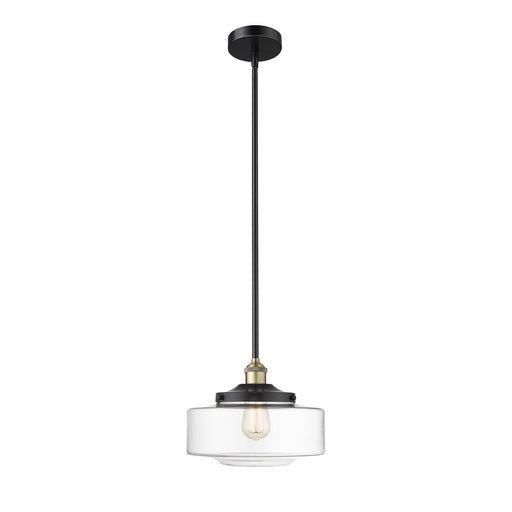 Innovations Bridgeton 12in 1-Light Mini Pendant | Traditional Black Antique Brass and Clear Glass | Kitchen Island & Dining | Model 616-1S-BAB-G692-12