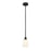 Innovations Edison Bridal Veil 5" Stem Mini Pend, BK/GW - 616-1S-BK-G559-5GWH