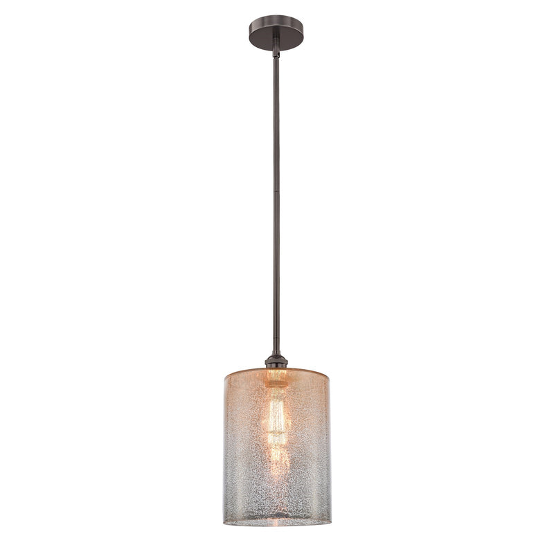 Innovations Cobbleskill 9in 1-Light Mini Pendant | Industrial Oil Rubbed Bronze Steel and Mercury Glass | Kitchen Island & Dining | Model 616-1S-OB-G116-L