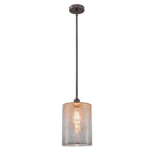 Innovations Cobbleskill 9in 1-Light Mini Pendant | Industrial Oil Rubbed Bronze Steel and Mercury Glass | Kitchen Island & | Model 616-1S-OB-G116-L-LED