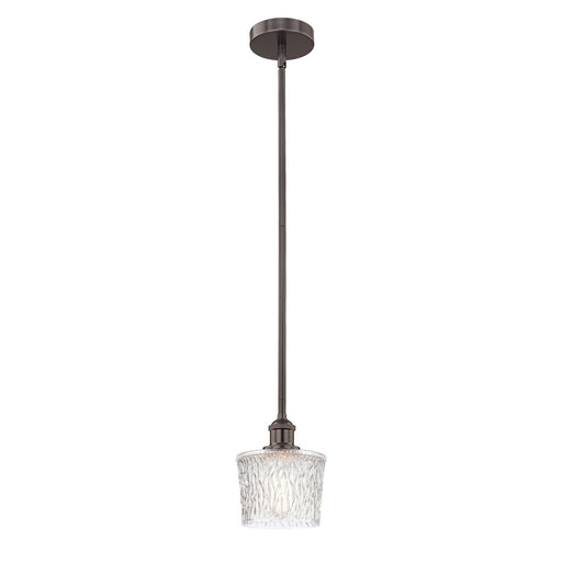 Innovations Niagara 1-Light 6.5in Mini Pendant | Industrial Oil Rubbed Bronze Steel and Clear Glass | Kitchen Island & Dining Room | Model 616-1S-OB-G402