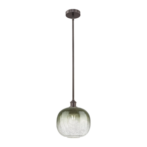 Innovations Brookhaven Sphere 11in 1-Light Mini Pendant | Industrial Oil Rubbed Bronze Steel and Slate Glass | Kitchen Island | Model 616-1S-OB-G481-10SL
