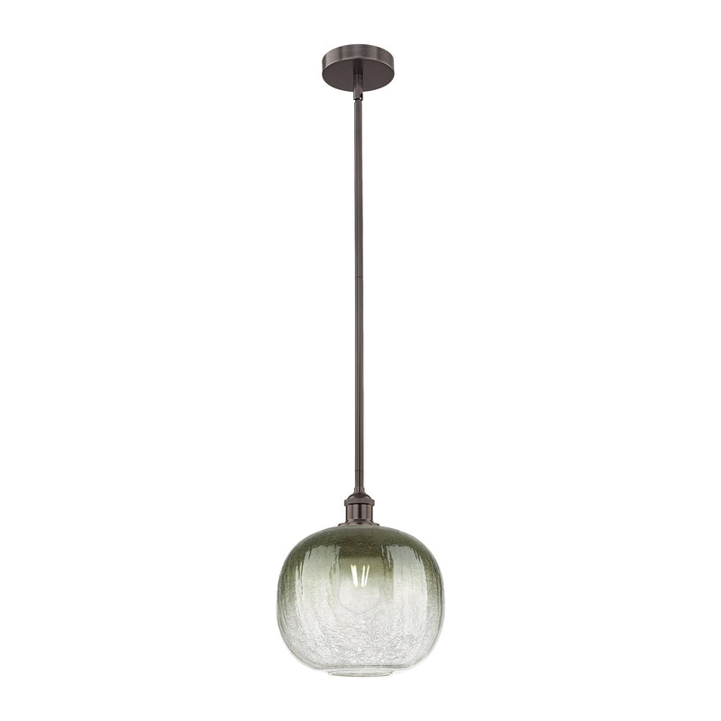 Innovations Brookhaven Sphere 11in 1-Light Mini Pendant | Industrial Oil Rubbed Bronze Steel and Slate Glass | Kitchen Island | Model 616-1S-OB-G481-10SL