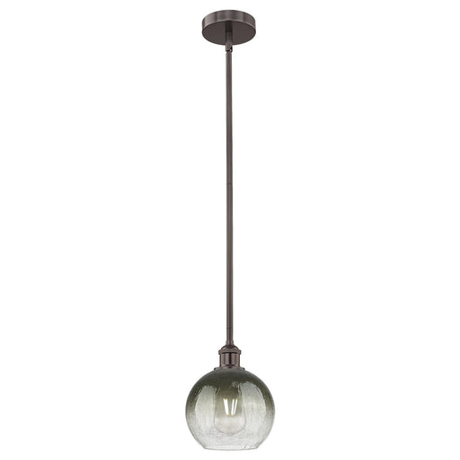 Innovations Brookhaven Globe 8in 1-Light Mini Pendant | Industrial Oil Rubbed Bronze Steel and Slate Glass | Kitchen Island & | Model 616-1S-OB-G483-8SL