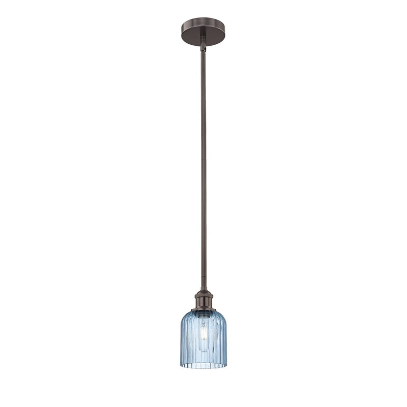 Innovations Edison Bridal Veil 1Lt 5" Stem Mini Pend, BZ/BL - 616-1S-OB-G559-5BL