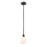 Innovations Edison Bridal Veil 5" Stem Mini Pend, BZ/GW - 616-1S-OB-G559-5GWH