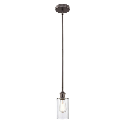 Innovations Clymer 4in 1-Light Mini Pendant | Art Nouveau Oil Rubbed Bronze Steel and Clear Glass | Kitchen Island & Dining | Model 616-1S-OB-G802-LED