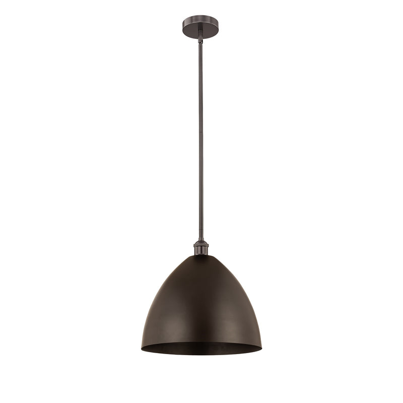 Innovations Bristol 16in 1-Light Mini Pendant | Industrial Oil Rubbed Bronze Steel and Metal Shade | Kitchen Island & | Model 616-1S-OB-MBD-16-OB-LED