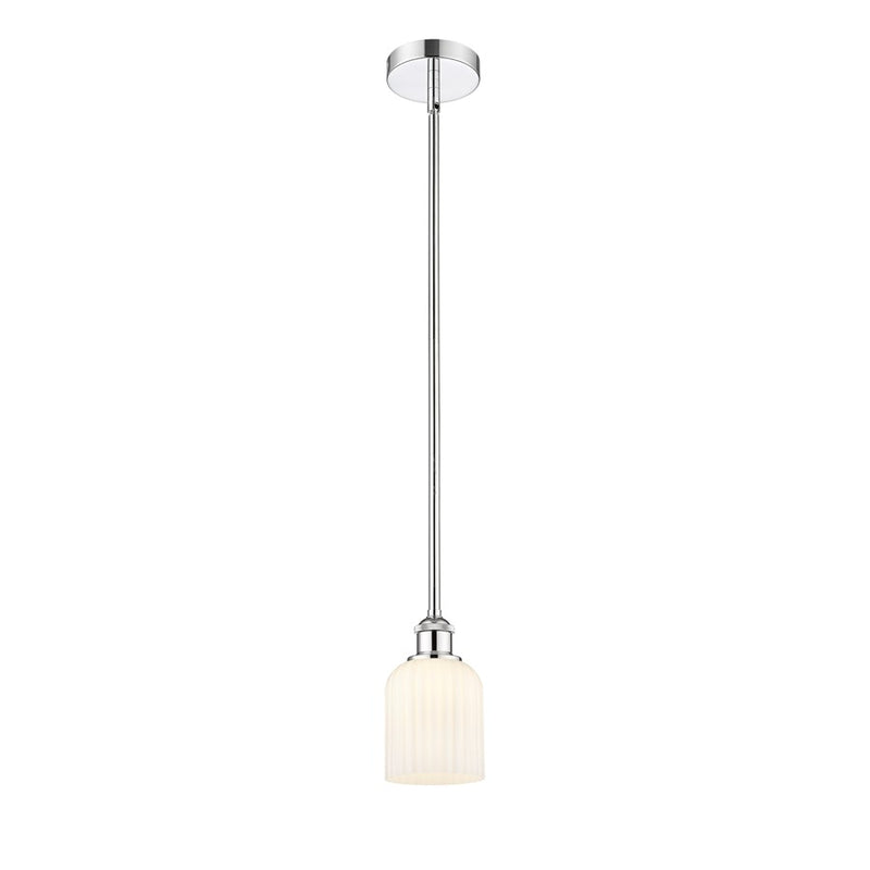Innovations Edison Bridal Veil 5" Stem Mini Pend, CH/GW - 616-1S-PC-G559-5GWH