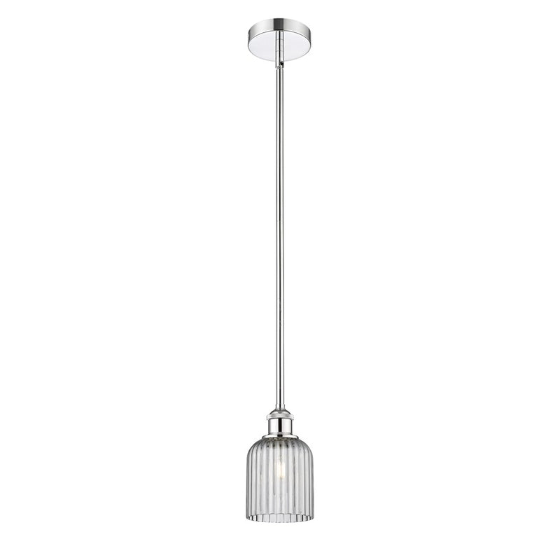 Innovations Edison Bridal Veil 1Lt 5" Stem Mini Pend, CH/SM - 616-1S-PC-G559-5SM