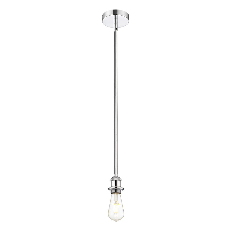Innovations Lighting Edison 2in 1-Light Mini Pendant | Contemporary Polished Chrome Steel and Vintage LED | Kitchen Island & Dining | Model 616-1S-PC-LED