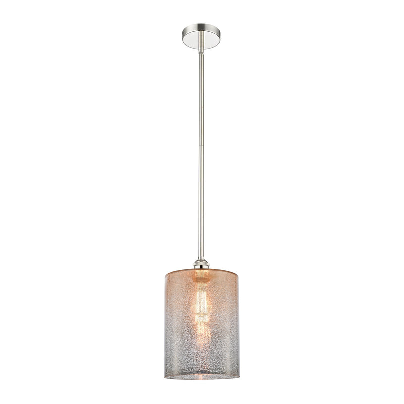 Innovations Cobbleskill 9in 1-Light Mini Pendant | Art Nouveau Polished Nickel and Mercury Glass | Kitchen Island & Dining Room | Model 616-1S-PN-G116-L