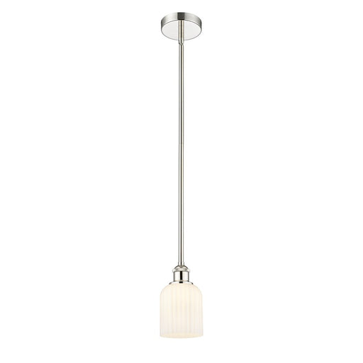 Innovations Edison Bridal Veil 5" Stem Mini Pend, PN/GW - 616-1S-PN-G559-5GWH