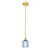 Innovations Edison Bridal Veil 1Lt 5" Stem Mini Pend, GD/BL - 616-1S-SG-G559-5BL