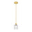 Innovations Edison Bridal Veil 5" Stem Mini Pend, GD/SD - 616-1S-SG-G559-5SDY