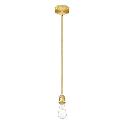 Innovations Lighting Edison 2in 1-Light Mini Pendant | Contemporary Satin Gold Steel and Vintage LED | Kitchen Island & Dining Room | Model 616-1S-SG-LED