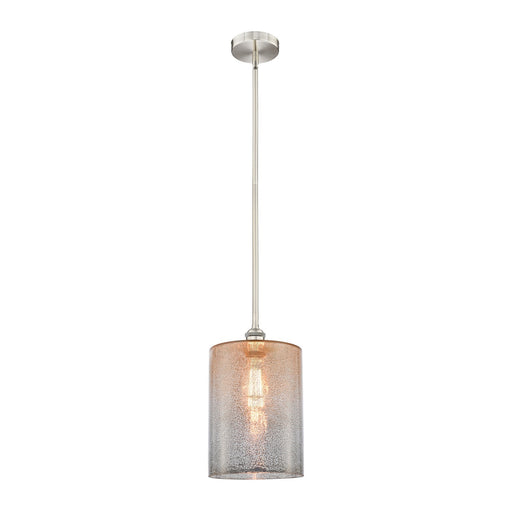 Innovations Cobbleskill 9in 1-Light Mini Pendant | Industrial Brushed Satin Nickel and Mercury Glass | Kitchen Island & Dining | Model 616-1S-SN-G116-L