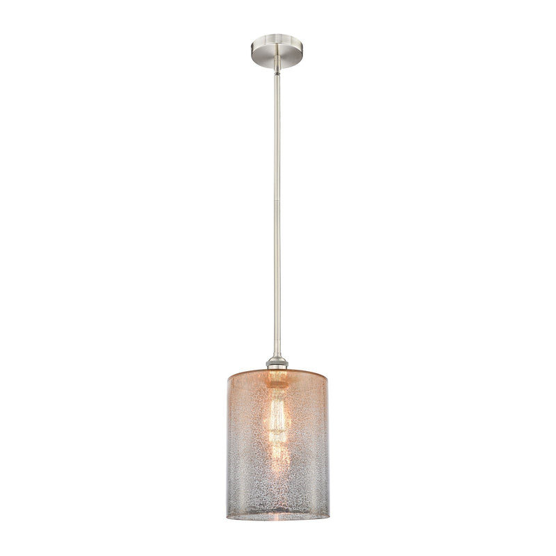 Innovations Cobbleskill 9in 1-Light Mini Pendant | Industrial Brushed Satin Nickel and Mercury Glass | Kitchen Island & | Model 616-1S-SN-G116-L-LED