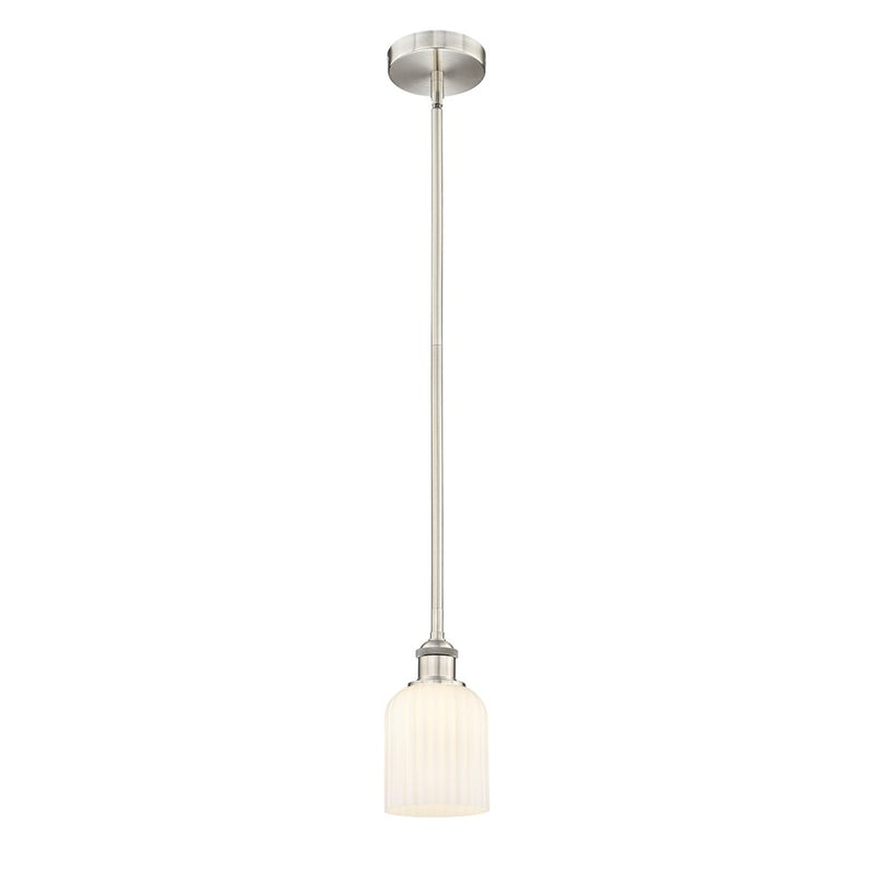 Innovations Edison Bridal Veil 5" Stem Mini Pend, SN/GW - 616-1S-SN-G559-5GWH
