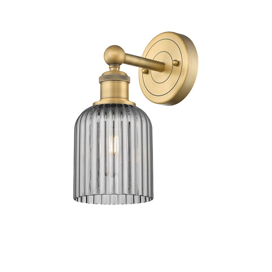 Innovations Edison Bridal Veil 1Lt 5" Sconce, BB//SM- 616-1W-BB-G559-5SM