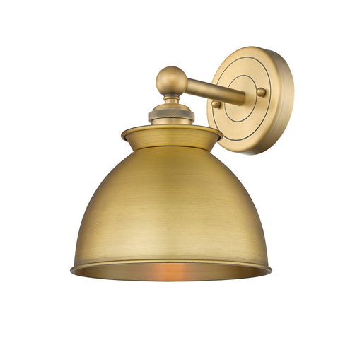 Innovations Adirondack 1-Light Wall Sconce | Industrial Farmhouse Brushed Brass Steel and Cast Brass | Living Room & Hallway | Model 616-1W-BB-M14-BB