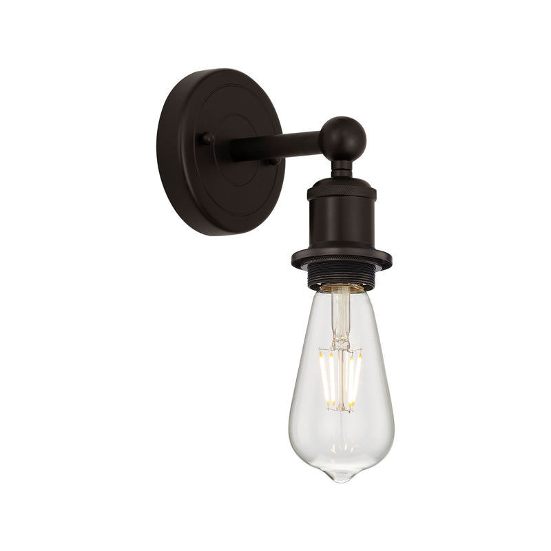 Innovations Edison 1-Light 4.5in Wall Sconce | Industrial Oil Rubbed Bronze Steel and Cast Brass | Bathroom & Hallway Accent | 4.5 x | Model 616-1W-OB