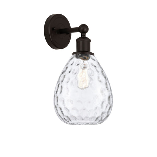 Innovations Waverly 8in 1-Light Wall Sconce | Industrial Oil Rubbed Bronze Steel and Clear Glass | Living Room & Hallway Accent | 8 | Model 616-1W-OB-G372