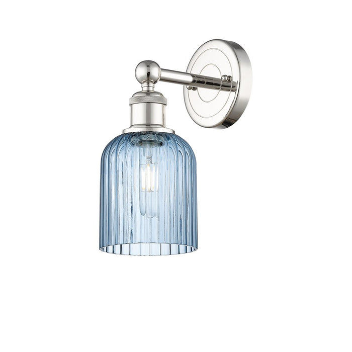 Innovations Edison Bridal Veil 1Lt 5" Sconce, PN/BL - 616-1W-PN-G559-5BL