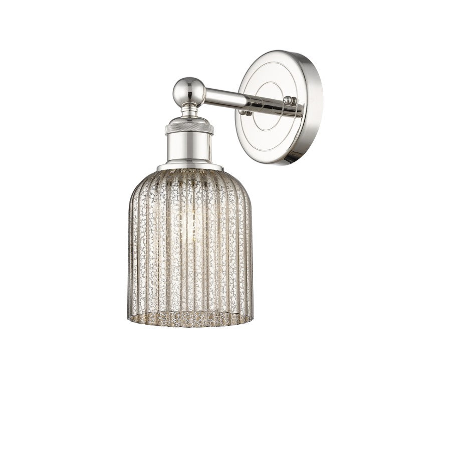 Innovations Edison Bridal Veil 1Lt 5" Sconce, PN/MC - 616-1W-PN-G559-5ME