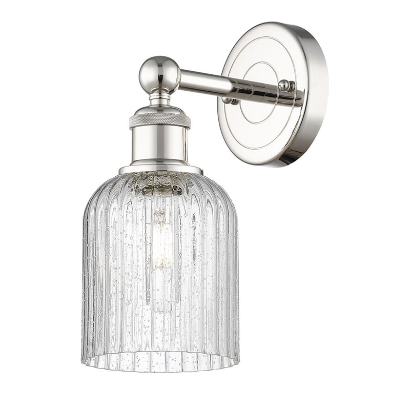 Innovations Edison Bridal Veil 1Lt 5" Sconce, PN/SD - 616-1W-PN-G559-5SDY