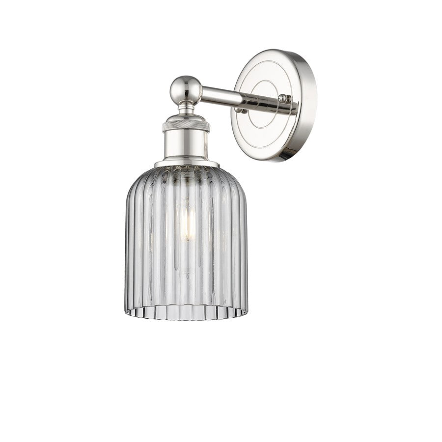 Innovations Edison Bridal Veil 1Lt 5" Sconce, PN//SM- 616-1W-PN-G559-5SM