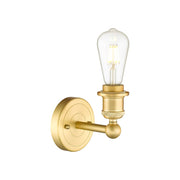 Innovations Edison 1Lt 5" Sconce, Satin Gold