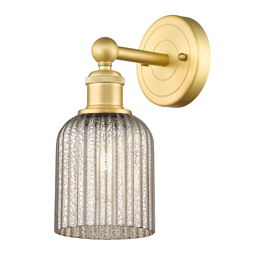 Innovations Edison Bridal Veil 1Lt 5" Sconce, Gold/Mercury - 616-1W-SG-G559-5ME