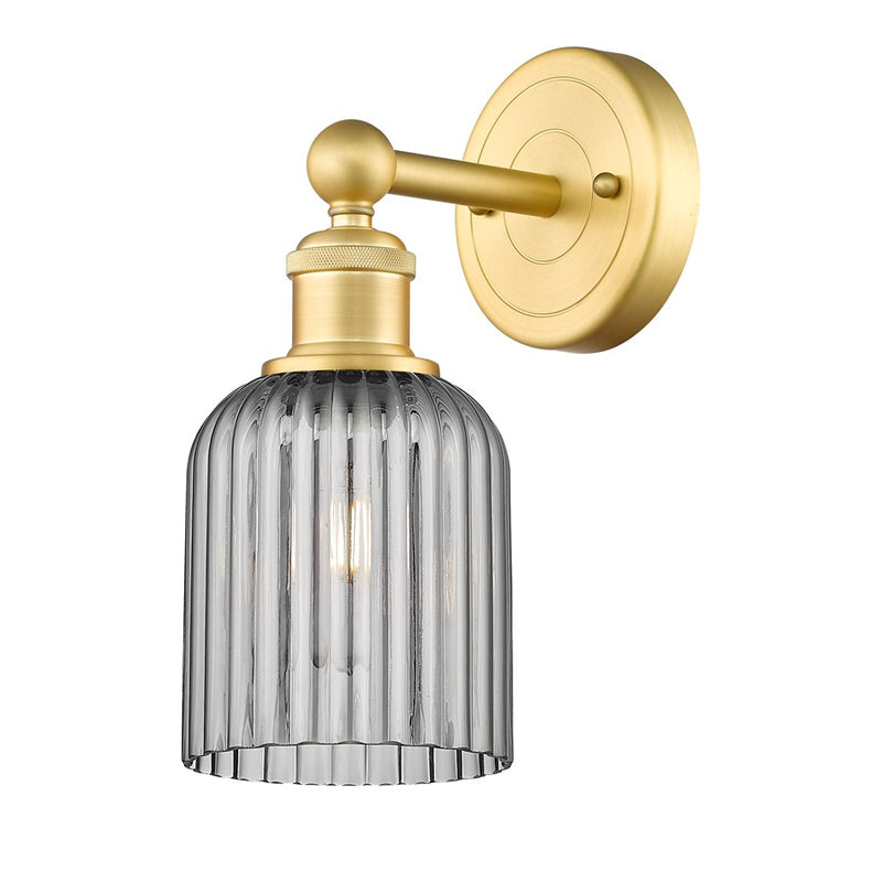 Innovations Edison Bridal Veil 1Lt 5" Sconce, Gold//Smoke- 616-1W-SG-G559-5SM