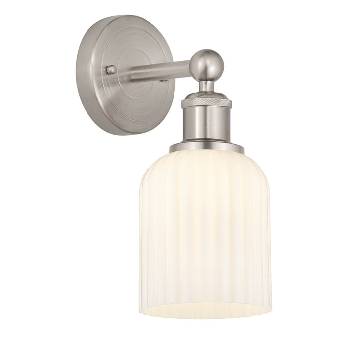 Innovations Edison Bridal Veil 1Lt 5" Sconce, SN/GW - 616-1W-SN-G559-5GWH