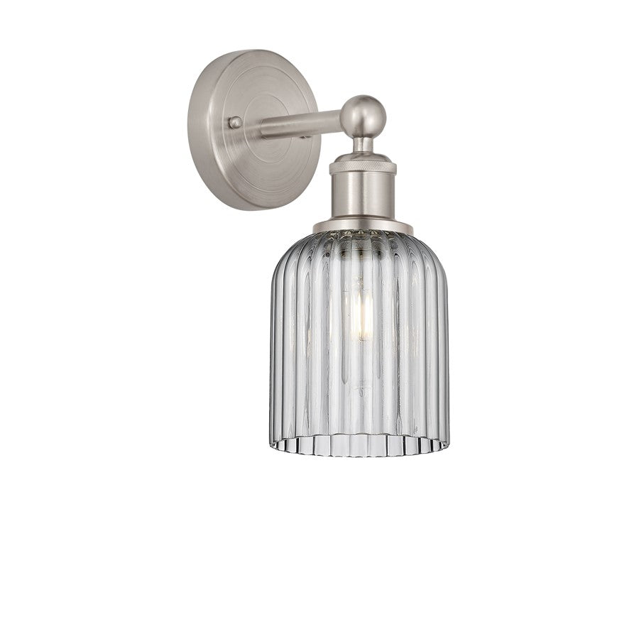 Innovations Edison Bridal Veil 1Lt 5" Sconce, SN//SM- 616-1W-SN-G559-5SM