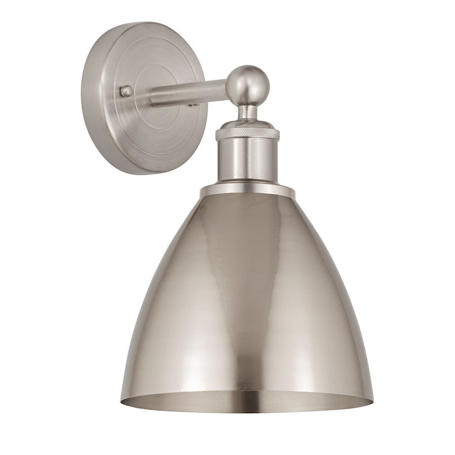 Innovations Metal Bristol 1 Light Sconce, Nickel- 616-1W-SN-MBD-75-SN