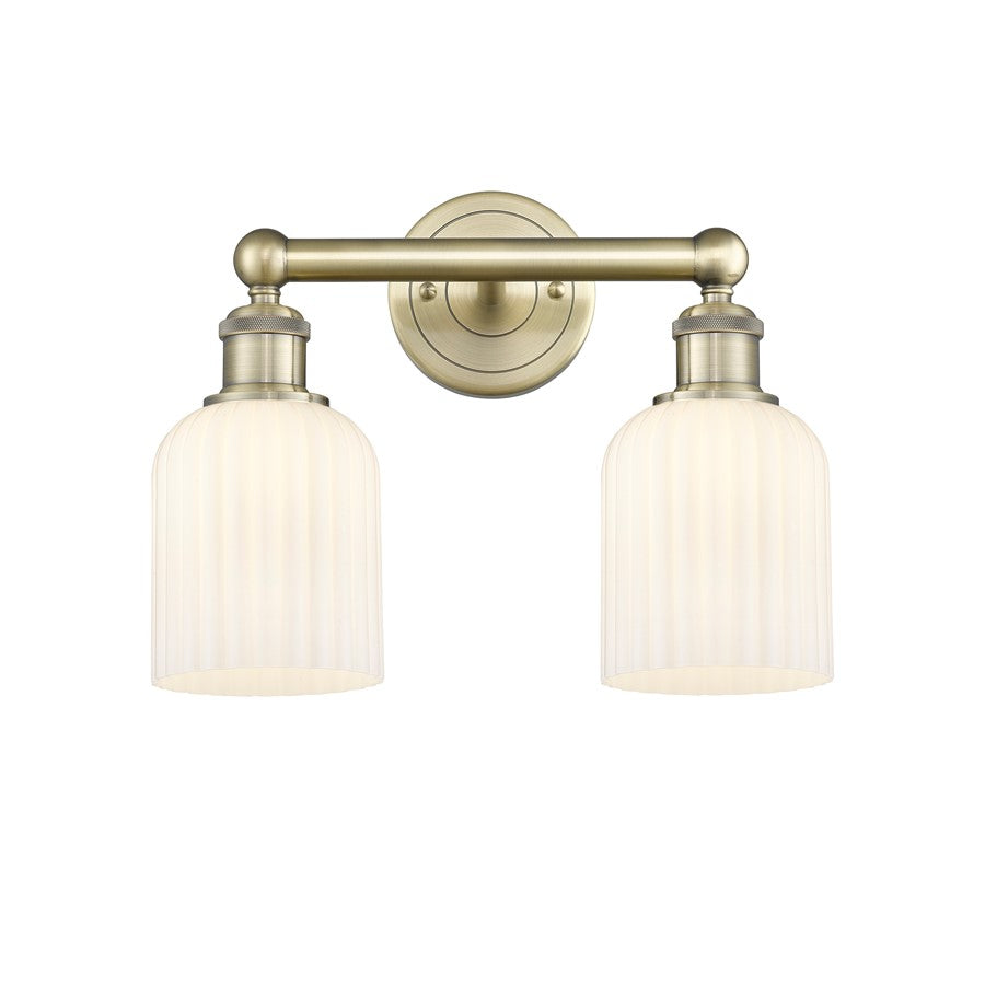 Innovations Edison Bridal Veil 2Lt 14" Bath, AB/GW - 616-2W-AB-G559-5GWH