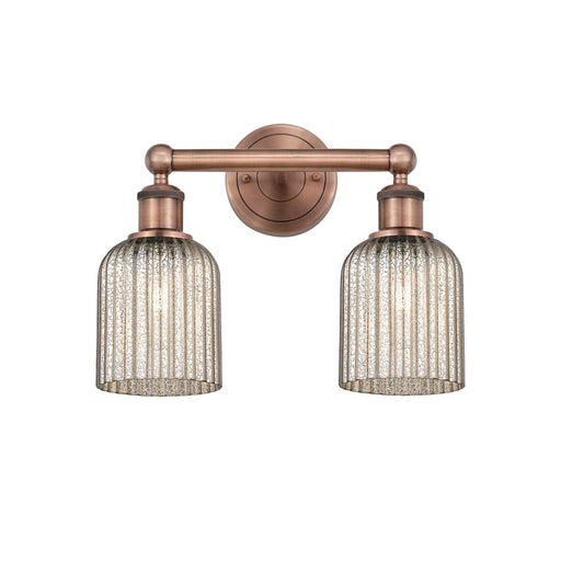 Innovations Edison Bridal Veil 2Lt 14" Bath, Copper/Mercury - 616-2W-AC-G559-5ME