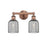 Innovations Edison Bridal Veil 2Lt 14" Bath, Copper/Smoke - 616-2W-AC-G559-5SM