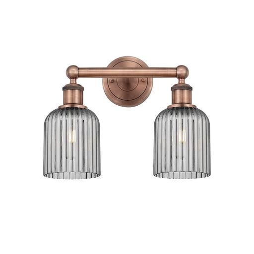 Innovations Edison Bridal Veil 2Lt 14" Bath, Copper/Smoke - 616-2W-AC-G559-5SM